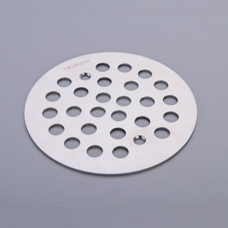 TRUSTMI 4 1/4-inch Screw-in Shower Drain Grate Replacement Cover, Brushed Stainless - Image 3